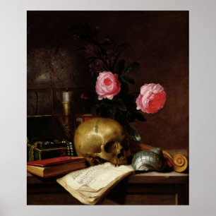 Still Life with a Skull Poster