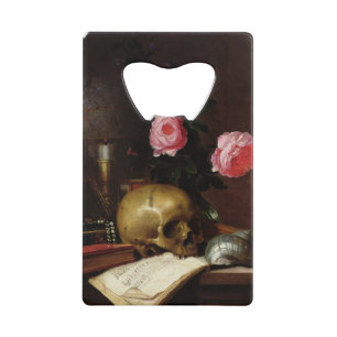 Still Life with a Skull Wallet Bottle Opener