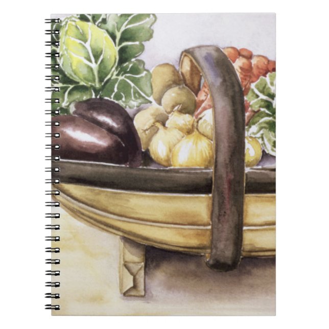 Still life with a trug of vegetables 1996 notebook (Front)
