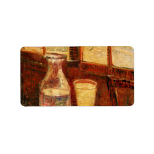 Still Life with Absinthe by Vincent van Gogh Label