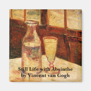 Still Life with Absinthe by Vincent van Gogh Magnet