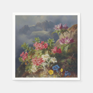 Still Life with Alpine Flowers – Andreas Lach Napkin