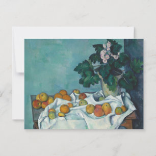 Still Life with Apples and a Pot of Primroses: Postcard
