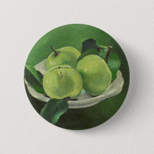 Still life with apples by Mikulas Galanda 2 Inch Round Button
