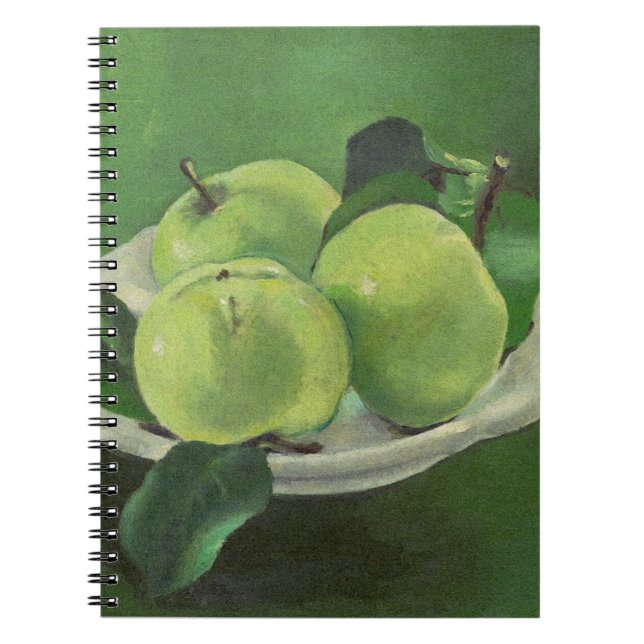 Still life with apples by Mikulas Galanda Notebook (Front)