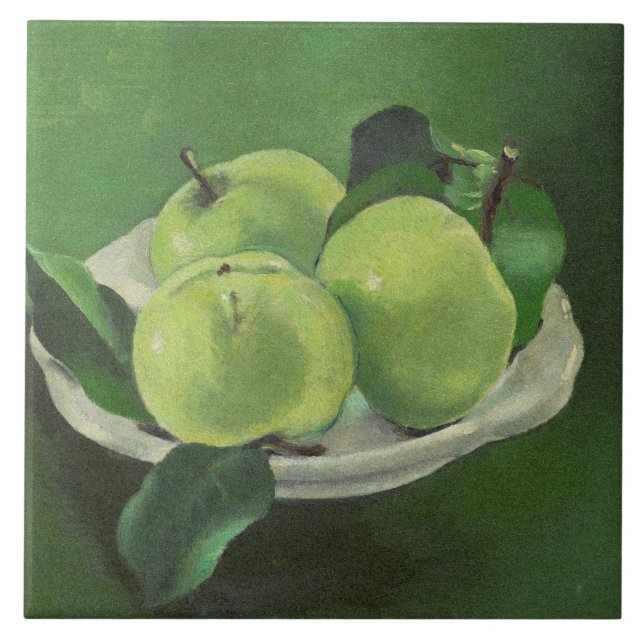 Still life with apples by Mikulas Galanda Tile (Front)