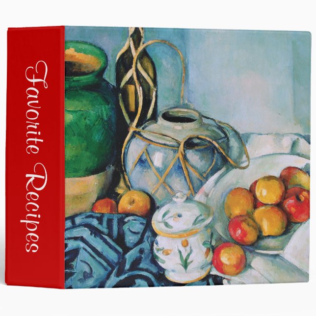 Still Life with Apples, Paul Cézanne Binder (Front/Spine)
