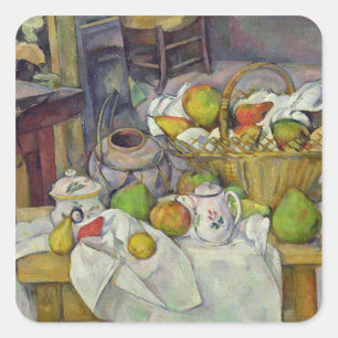 Still life with basket, 1888-90 square sticker