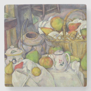 Still life with basket, 1888-90 stone coaster