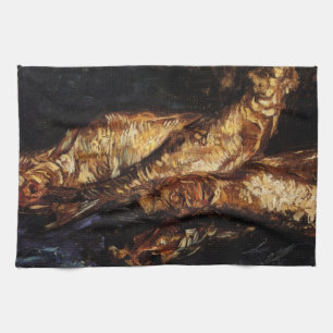 Still Life with Bloaters by Vincent van Gogh Kitchen Towel