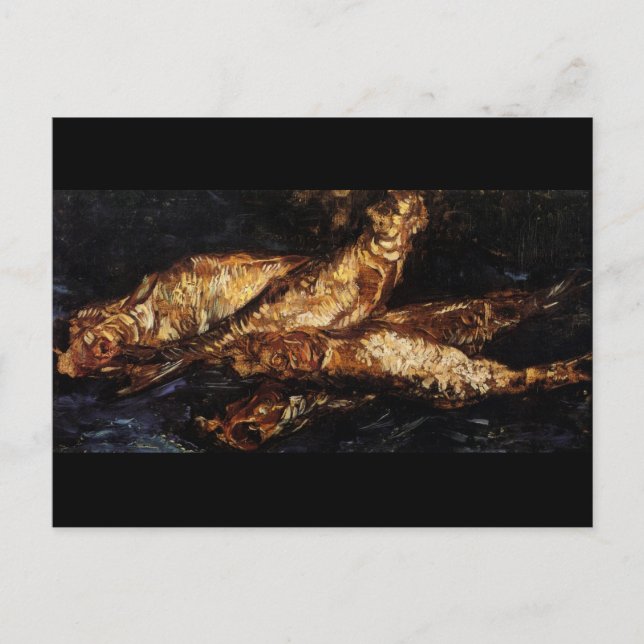 Still Life with Bloaters Van Gogh Fine Art Postcard (Front)