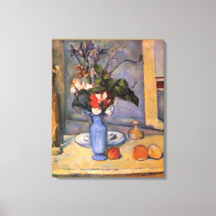 Still Life With Blue Vase by Paul Cezanne Canvas Print