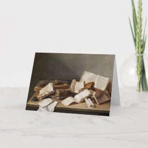 Still Life with Books   Jan Davidsz de Heem Card