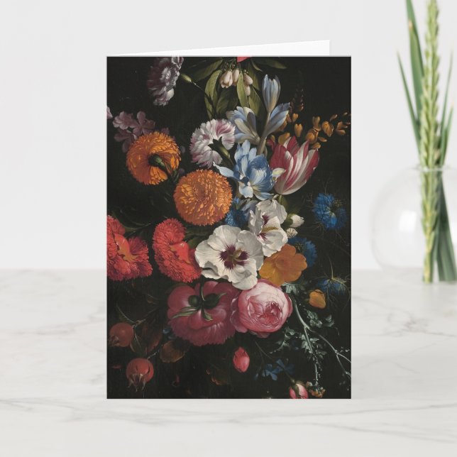 Still Life with Bouquet of Flowers | Johan Johnsen Card (Front)