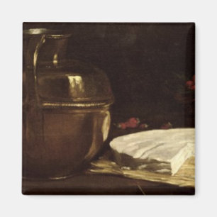 Still Life with Brie, 1863 Magnet