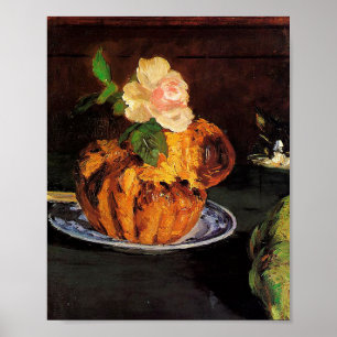 Still Life with Brioche by Édouard Manet Poster
