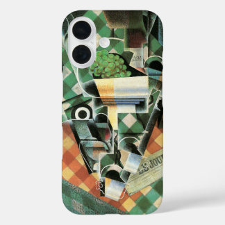 Still Life with Checked Tablecloth by Juan Gris iPhone 16 Case