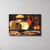 Still Life with Cheeses, Almonds and Pretzels