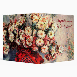 Still life with Chrysanthemums by Claude Monet Binder
