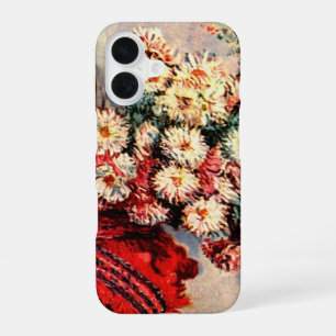 Still life with Chrysanthemums by Claude Monet iPhone 16 Case