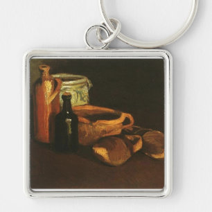Still Life with Clogs and Pots, Van Gogh Keychain