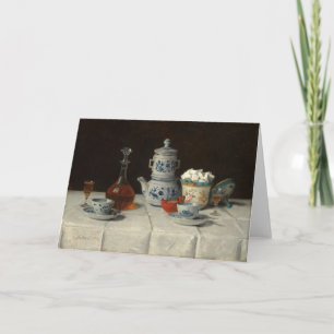Still Life with Coffee Setting   Albert Anker Card