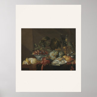 Still Life with Crayfish by de Heem - Dutch Art Poster