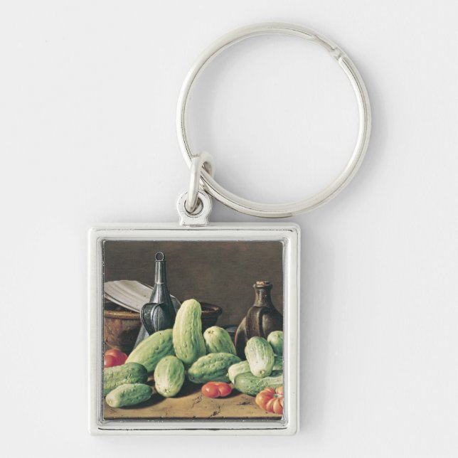 Still Life with Cucumbers and Tomatoes Keychain (Front)