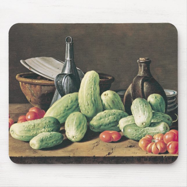 Still Life with Cucumbers and Tomatoes Mouse Pad (Front)
