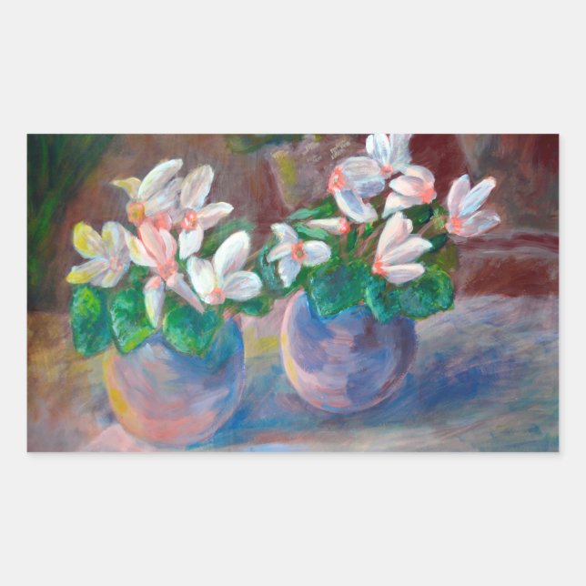 Still Life with Cyclamen  Sticker (Front)