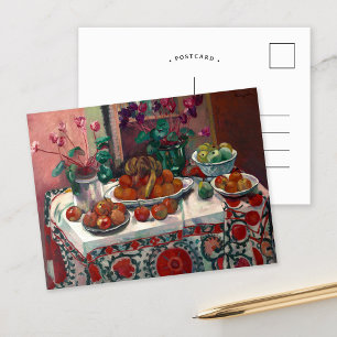 Still Life with Cyclamens Henri Manguin Postcard