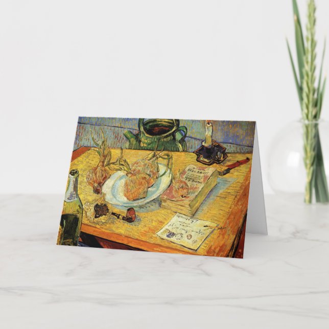 Still Life with Drawing Board by Vincent van Gogh Card (Front)