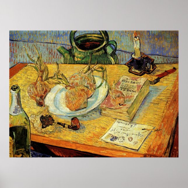 Still Life with Drawing Board by Vincent van Gogh Poster (Front)