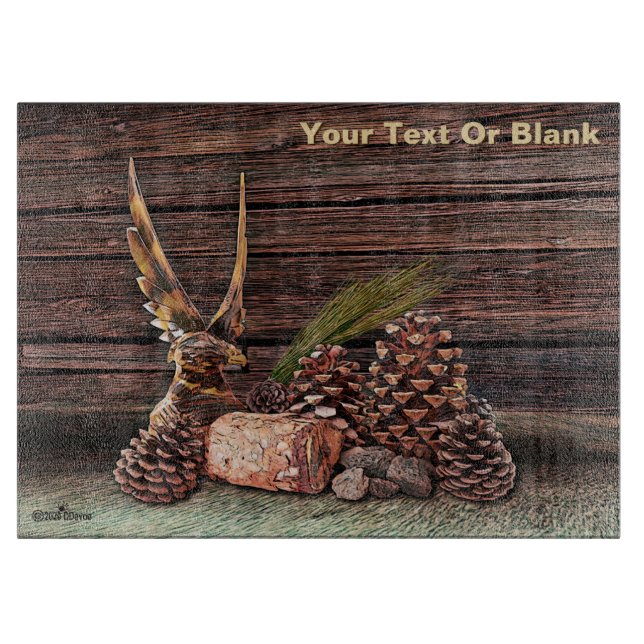 Still Life With Eagle Cutting Board (Front)