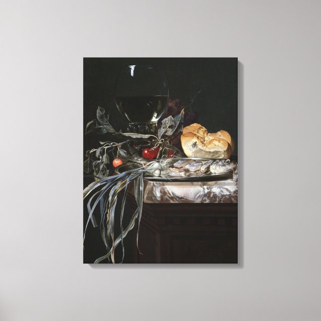 Still Life with Fish Platter Canvas Print (Front)
