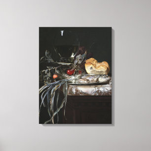 Still Life with Fish Platter Canvas Print