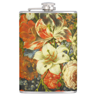 Still Life with Flowers and Fruit Hip Flask