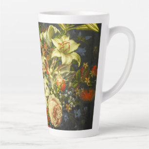Still Life with Flowers and Fruit  Latte Mug