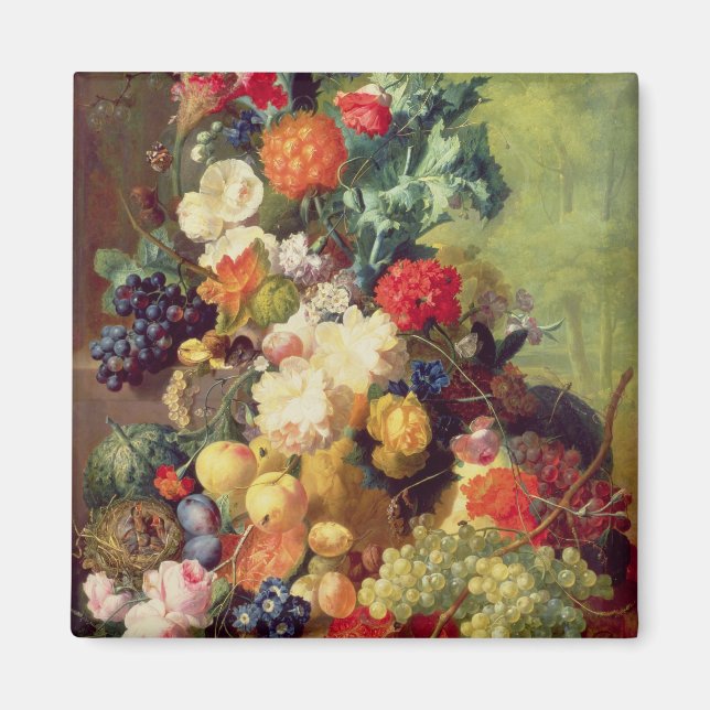 Still Life with Flowers and Fruit Magnet (Front)