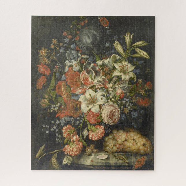 Still Life with Flowers and Fruit Ottmar Elliger Jigsaw Puzzle (Vertical)