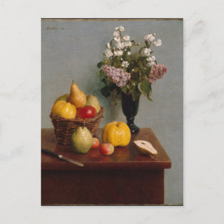 Still Life with Flowers and Fruit Postcard