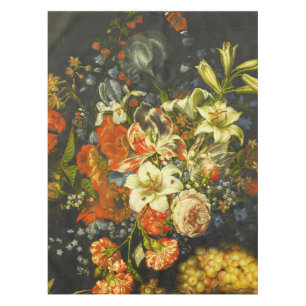Still Life with Flowers and Fruit  Tablecloth