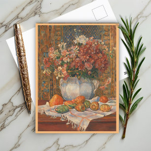 Still Life with Flowers and Prickly Pears, Renoir Postcard