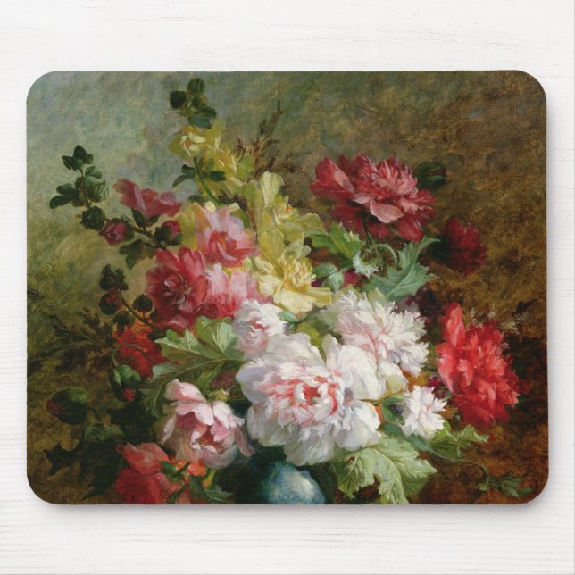 Still life with flowers and sheet music mouse pad (Front)