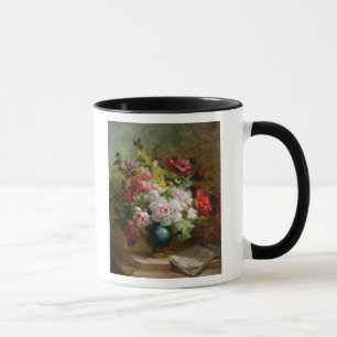Still life with flowers and sheet music mug