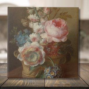 Still Life With Flowers – Cornelis van Spaendonck Tile