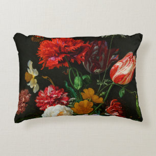 Still Life with Flowers in a Glass Vase  Accent Pillow