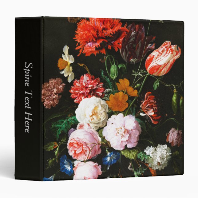 Still Life with Flowers in a Glass Vase Classic Binder (Front/Spine)