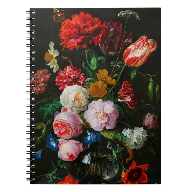 Still Life with Flowers in a Glass Vase  Notebook (Front)