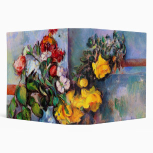Still Life with Flowers in a Vase, Paul Cezanne Binder
